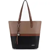 Merkloos Solidchoice – Mehrfarbige, gestreifte Shopper-Handtasche aus hochwertigem Material