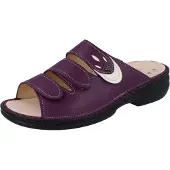 Finn Comfort Kos Damen Pantolette viola Glattleder - Größe: 38