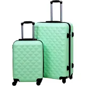 Markenlos Hartschalen-Trolley-Set 2 Stück in Minzgrün