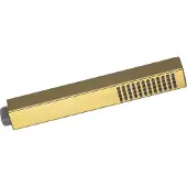 Invena Glamour quadratischer Duschkopfgriff, lang, goldfarben