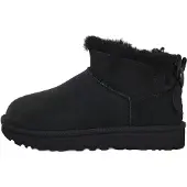 Ugg Ultra Mini Bailey Bow Stiefeletten, Damen, schwarz, Artikelnummer: 1185491-BLK