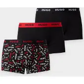 HUGO Design 10267989 Trunk Red Boxershorts 3 Einheiten