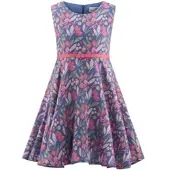 Happy girls Sommerkleid "Mädchenkleid", Mädchen, Gr. 104, EURO-Größen, Stoff, bunt (blau), Stoff, 100% Baumwolle, normal, Kleider Sommerkleid