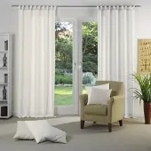Wirth Vorhang "Torbole" Gr. 1, beige, B:65cm H:125cm, Jacquard, Baumwolle, Polyester, Gardinen, Vorhang