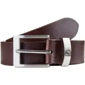 Lerros Ledergürtel "Gürtel mit Metallelementen", Herren, Gr. 105, braun (schwarz braun), Leder, Gürtel Ledergürtel