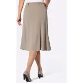 Witt Godetrock "Bahnenrock Bahnenrock in Godetform", Damen, Gr. 48, beige (sesam, meliert), Web, Stoff, , Basic, Röcke Godetrock