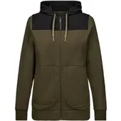 Engel Sweatshirtjacke mit Kapuze Damen 8334-247-5320 Gr. 2XL forest green/schwarz