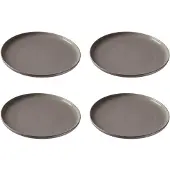 Ritzenhoff & Breker Speiseteller "Speiseteller Jasper ø 26.0 cm 4er Set", grau (taupe), L:26cm, Speiseteller, Speiseteller