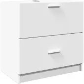 vidaXL Waschbeckenunterschrank Weiß 59x37x59 cm Holzwerkstoff