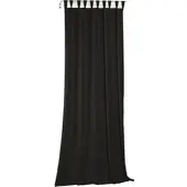 Wirth Vorhang "Newbury", schwarz, B:130cm H:345cm, Baumwolle, Polyester, Gardinen, Vorhang, nach Maß
