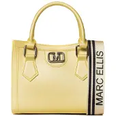 Marc Ellis Handtasche Damen Rubina Gummi Schwarz und Black and Gold UNICA 19x15x10 cm FLAT_WOOD_S_25-BLACK-GOLD_L