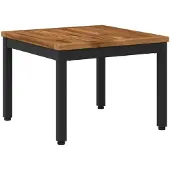 Syfax Couchtisch Natürlich und Schwarz 49 x 48,5 x 36 cm