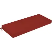 Merkloos Wasserfestes Gartenbankkissen 140 x 40 cm Rot