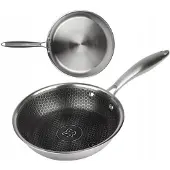 Edenberg Edelstahlpfanne 20 cm Wabenstruktur Induktion