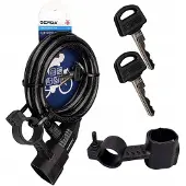 Gerda Flex 1500/8A Fahrradschloss Seil 150cm mit Halterung
