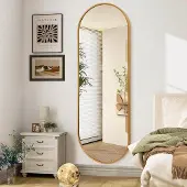OEM Aluminium Wandspiegel 120x60 cm Goud Omlijstet