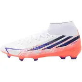 Adidas Fußballschuhe F50 Hyperfast League Mid FG "Ftwr White/Solar Purple/Solar Turbo" für Unisex
