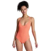 Roxy Badeanzug "Sunshine One-Piece", Damen, Gr. XXL, orange (rot orange), Recycling-Polyester, Badeanzüge Badeanzug