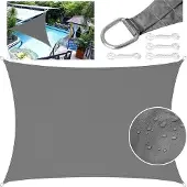 OEM Polyester-Schattenstoff 4x5m dunkelgrau – wasserdicht UV-Schutz mit Reißverschluss