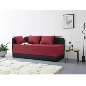 Maintal Polsterliege "Diana", rot (rot, schwarz), B:84cm, Komplettbetten, Polsterliege, mit Stauraum