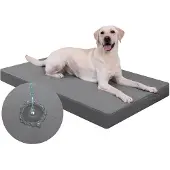 Sonstiges Orthopädisches Hundebett Grau L 111x81x9cm Wasserdicht in Lederoptik