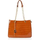 Merkloos Solidchoice – Damen-Shopper-Tasche mit Krokodilmuster