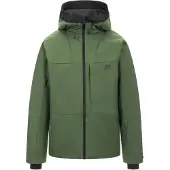 2117 of Sweden Humla Light Padded Herren Skijacke mit Kapuze grün XL