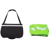 Merkloos Vormontierte Fahrradtasche mit Rahmen und Regenhaube