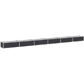 Syfax Hochbeet im Garten Anthrazit 480 x 40 x 24 cm Verzinkter Stahl