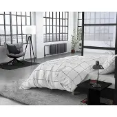 Merkloos Omgoods – Bettbezug-Set aus 100% Baumwoll-Satin, 240 x 220 cm