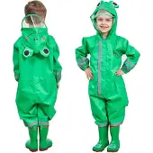 Merkloos Omgoods – Regenjacke mit Kapuze für Kinder, leicht und wasserdicht