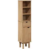 vidaXL Badschrank OTTA 35x30x159 cm Massivholz Kiefer