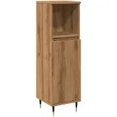 vidaXL Badschrank Artisan-Eiche 30x30x100 cm Holzwerkstoff