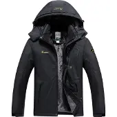 Merkloos Solidchoice – Herren Ski-Jacke, wasserdicht und atmungsaktiv, mit Fleece-Futter