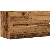 vidaXL Waschbeckenunterschrank Altholz-Optik 90x38,5x45 Holzwerkstoff