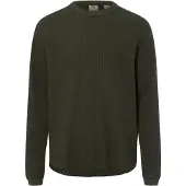 Levi's Langarmshirt , Herren, Gr. S, grün (garment dye rosin), Jersey, Obermaterial: 100% Baumwolle, bequem hüftlang, Rundhals, Shirts Langarmshirt, Waffelstrukturmuster