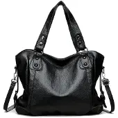 Merkloos Solidchoice – Geräumige Hobo-Handtasche mit langen Tragegriffen für Damen