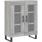 vidaXL Sideboard Grau Sonoma 69,5x34x90 cm Holzwerkstoff