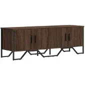vidaXL TV-Schrank Braun Eichen-Optik 122x34x41 cm Holzwerkstoff