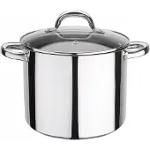 GSW Gemüsetopf "Montreal", silber (silberfarben), H:22cm Ø:24cm, Töpfe, Gemüsetopf, Induktion