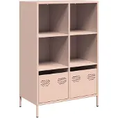 vidaXL Highboard Rosa 68x39x103,5 cm Stahl