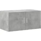 vidaXL Wandschrank Betongrau 80x42,5x40 cm Holzwerkstoff