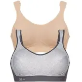 Anita Sport-BH "Sport BH extreme control", Damen, Gr. 85, Cup B, bunt (desert erdgrau), Stoff, Obermaterial: 76% Polyester PES. 19% Polyamid PA. 5% Elasthan EL., BHs Sport-BH