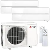 Mitsubishi Multisplit Klimaanlage Set | MSZ-LN | 2x3,5 kW | Pearl White