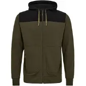 Engel Sweatshirtjacke mit Kapuze 8329-247-5320 Gr. M forest green/schwarz