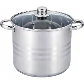 Edenberg EB-542 Hoch Edelstahl Topf 5,3L mit Glasdeckel Induktion