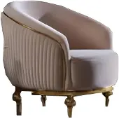AEA Sessel Arbeitsstuhl Bürostuhl Wohnzimmer Bürosessel Arbeitszimmer Beige Möbel