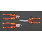 Knipex Werkzeugmodul 1/3 188 x 395 x 30mm Zangen VDE 3-teilig