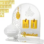 Dripio Ramadan-Kalender aus Acryl, Silber, DIY-Dekoration