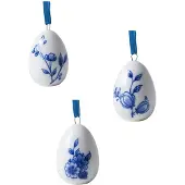 Heinen Delfts Blauw – Paashanger Eieren - Set aus 3